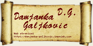 Damjanka Galjković vizit kartica